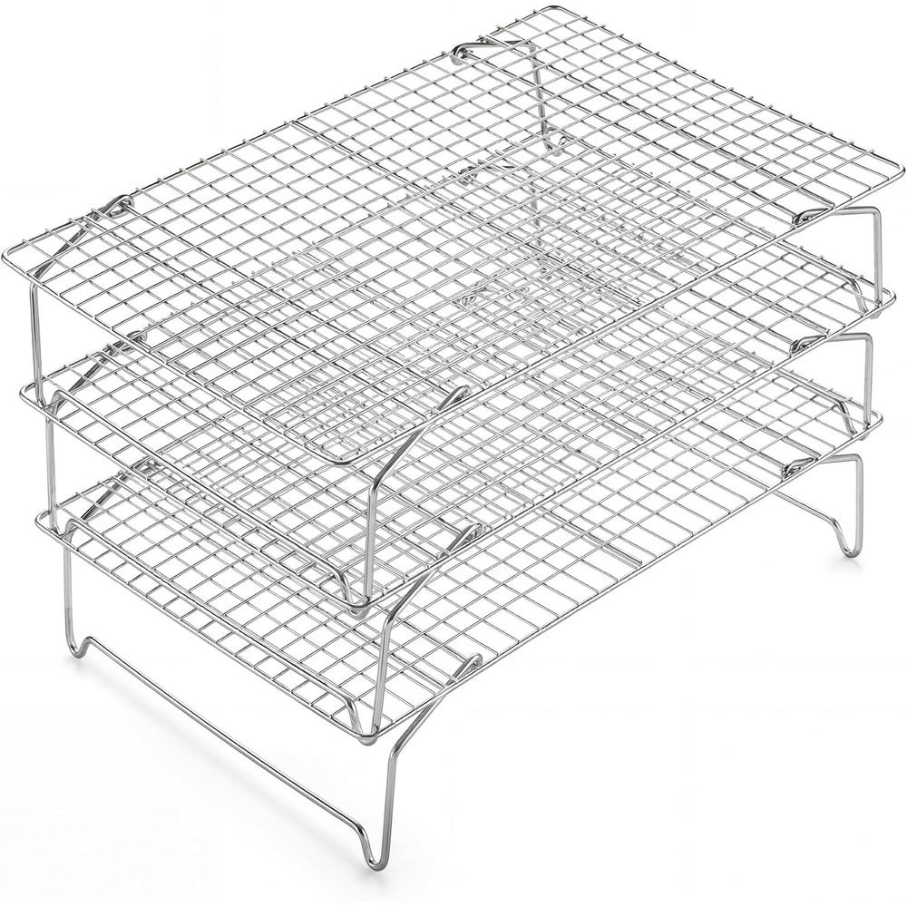 E-far 5-Tier Collapsible Cooling Racks for Cooking and Baking, 15x10(3)
