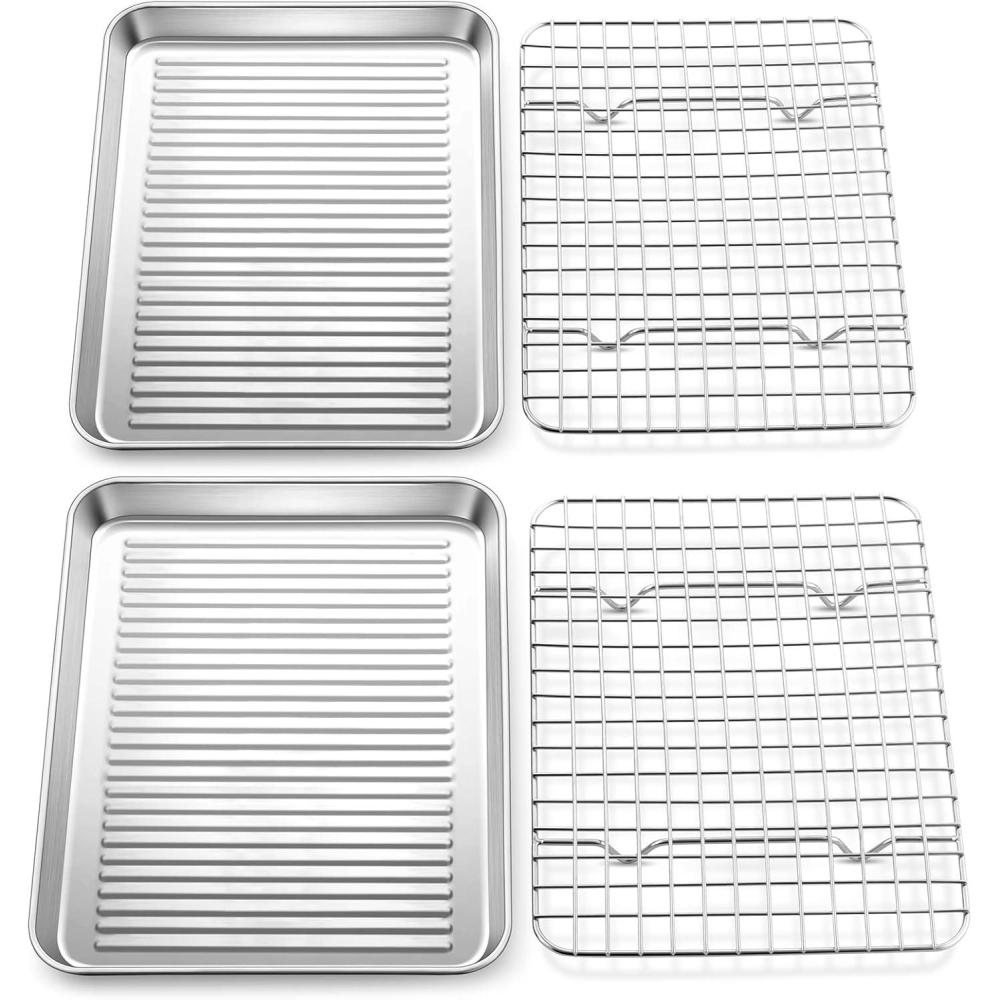 E-far 12.4x9.7 Cookie Sheet Broiling Pan
